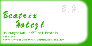 beatrix holczl business card